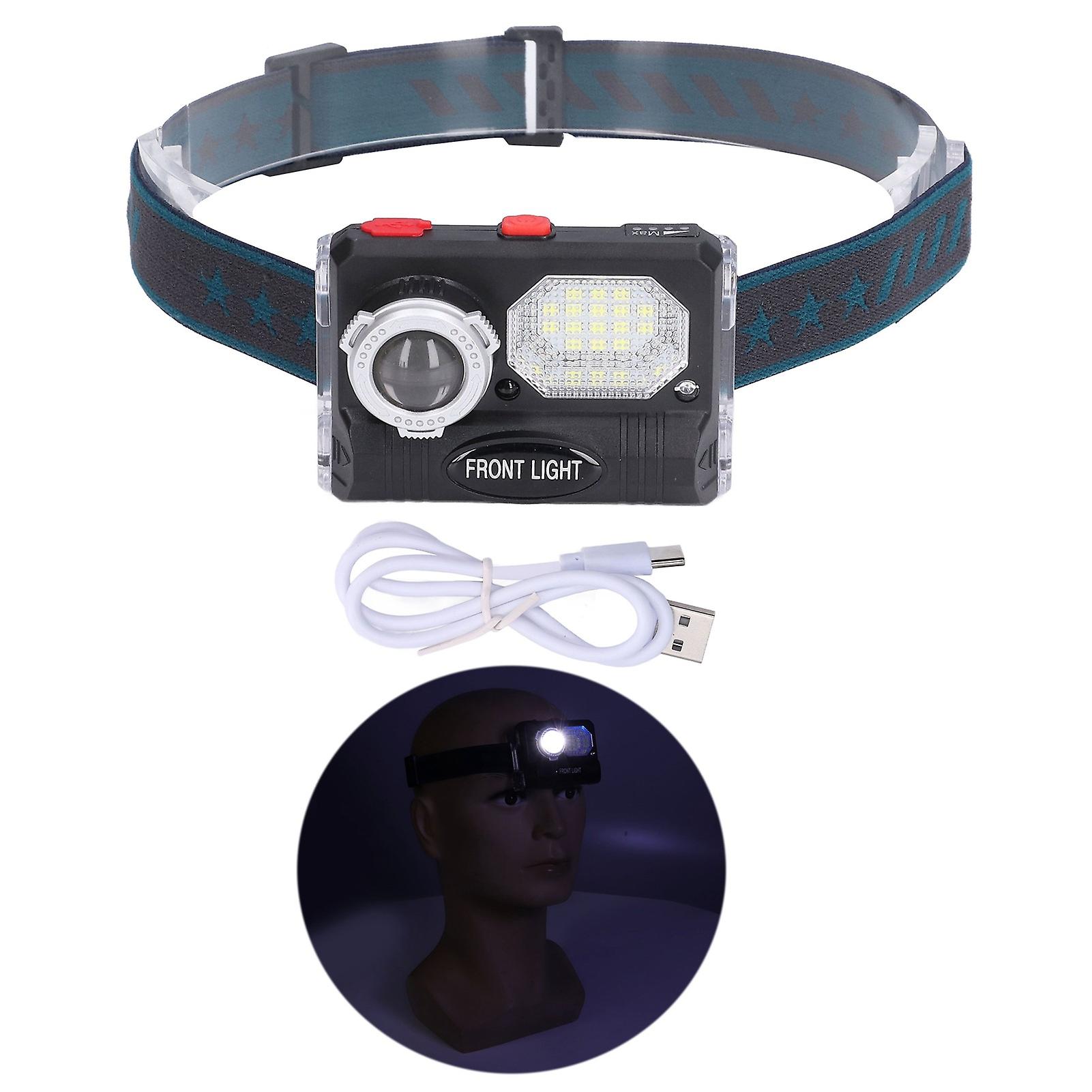 Led Headlight Multifunctional Induction Headlamp Usb Charging Outdoor Waterproof Head Flashlight