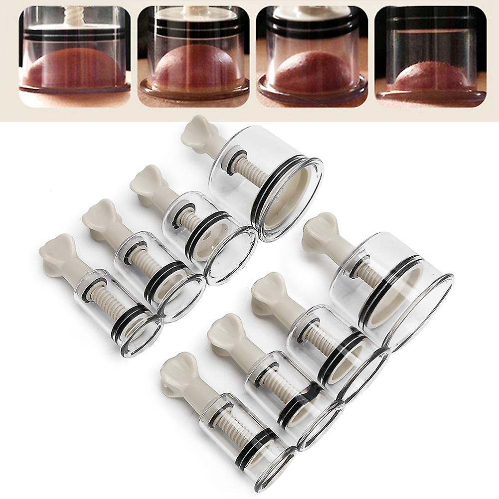 8pcs Hand Twisting Rotational Acupunture Vacuum Cupping Set Massage Cupping Cup