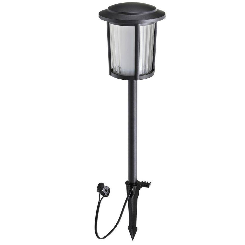 Hampton Bay Dothan Low Voltage Matte Black LED Path Light 99195