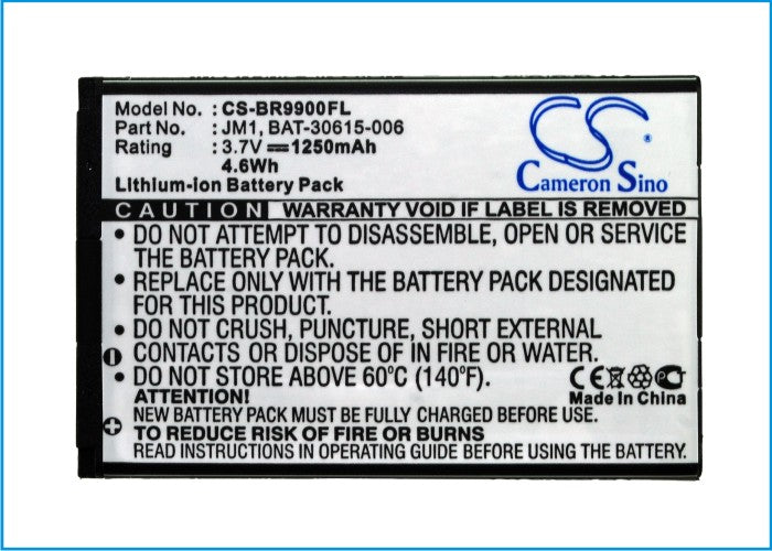 Blackberry Bellagio Bold 9790 Bold 9900 Bo 1250mAh Replacement Battery BatteryClerkcom Mobile Phone