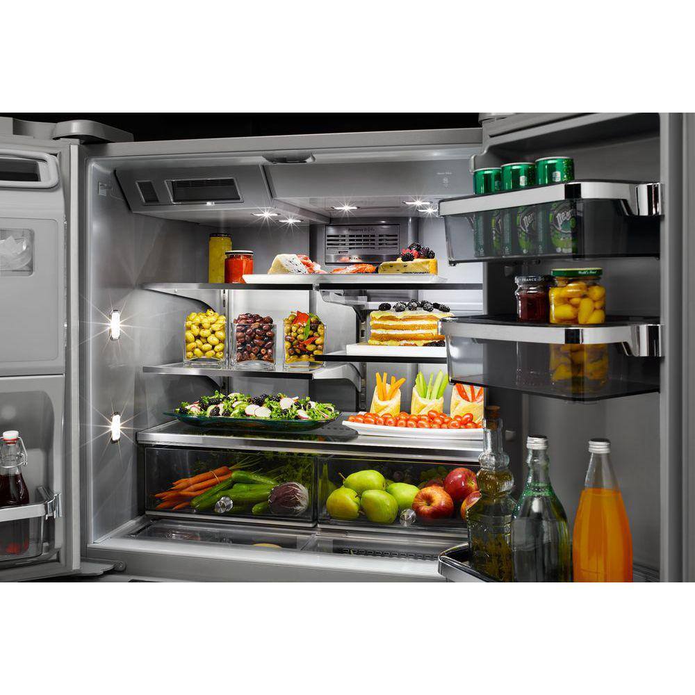 KitchenAid 25.8 cu. ft. French Door Refrigerator in Stainless Steel with Platinum Interior KRMF706ESS