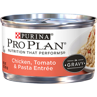 Purina Pro Plan Chicken， Tomato and Pasta Entrée in Gravy Canned Cat Foo