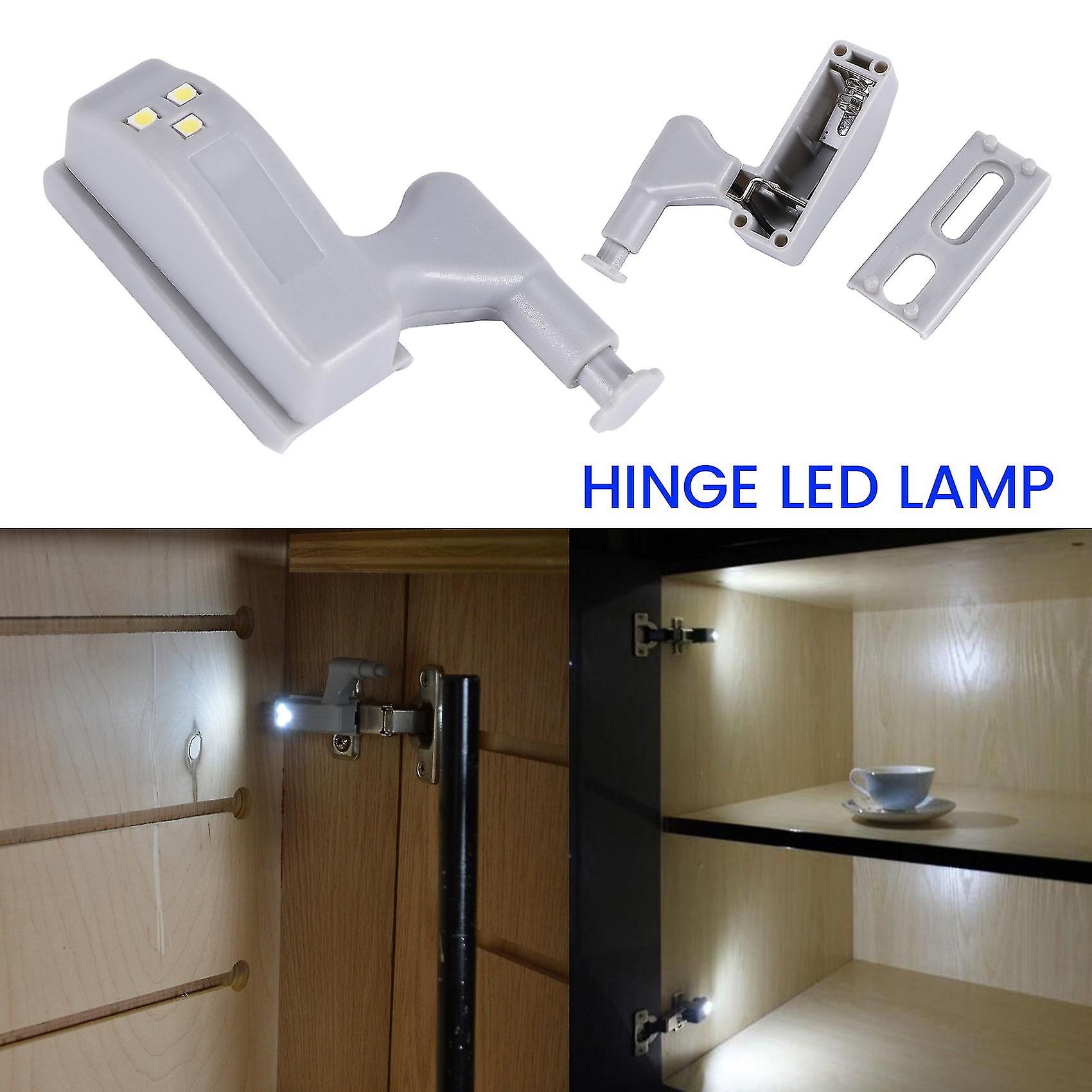 16pcs Hinge Led Sensor Light For Kitchen Cabinet Cupboard Closet Night Lights， Living Room/bedroom/