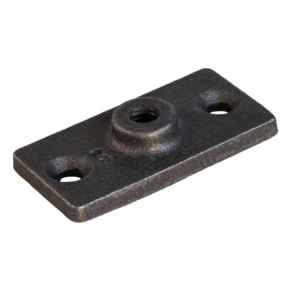 The Plumber's Choice 12 in. Threaded Rod Hanger Plate in Uncoated Iron 12CLFPL-N