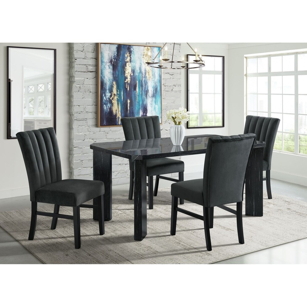 Picket House Furnishings Odette 5PC Dining Set Table   Four Chairs