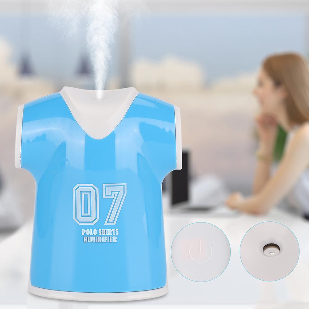 Shirt Shape Air Humidifier Mini Usb Night Light Portable Humidifier For Home Blue