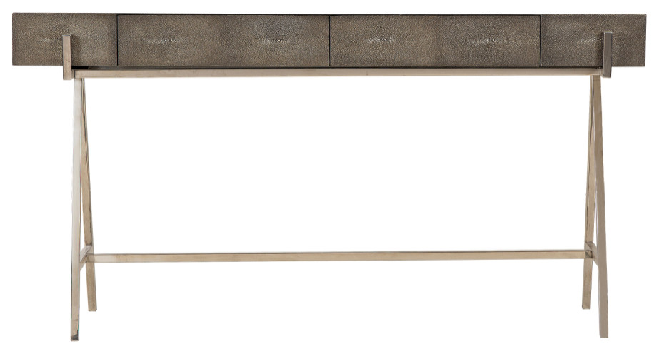 Charcoal Shagreen Console Table  Andrew Martin Sampson   Contemporary   Console Tables   by Oroa   Distinctive Furniture  Houzz