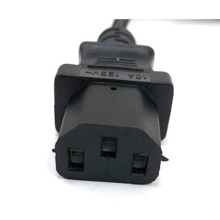 Micro Connectors Inc 15 Feet Universal AC Power Cord UL Approved NEMA 5-15P to C13 Black 2-Pack M05-113UL15-2P