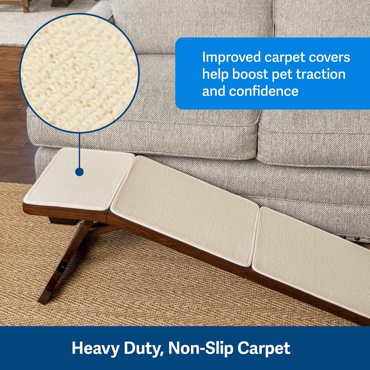 PetSafe CozyUp Foldable Wooden Cat and Dog Ramp