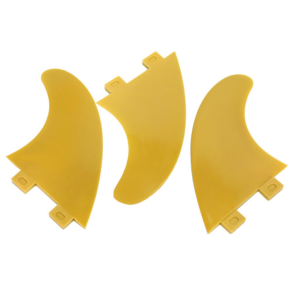 3pcs Fcs G5 Surfboard Tail Fin Left Middle Right Surfing Accessories For Longboard Shortboardyellow G5