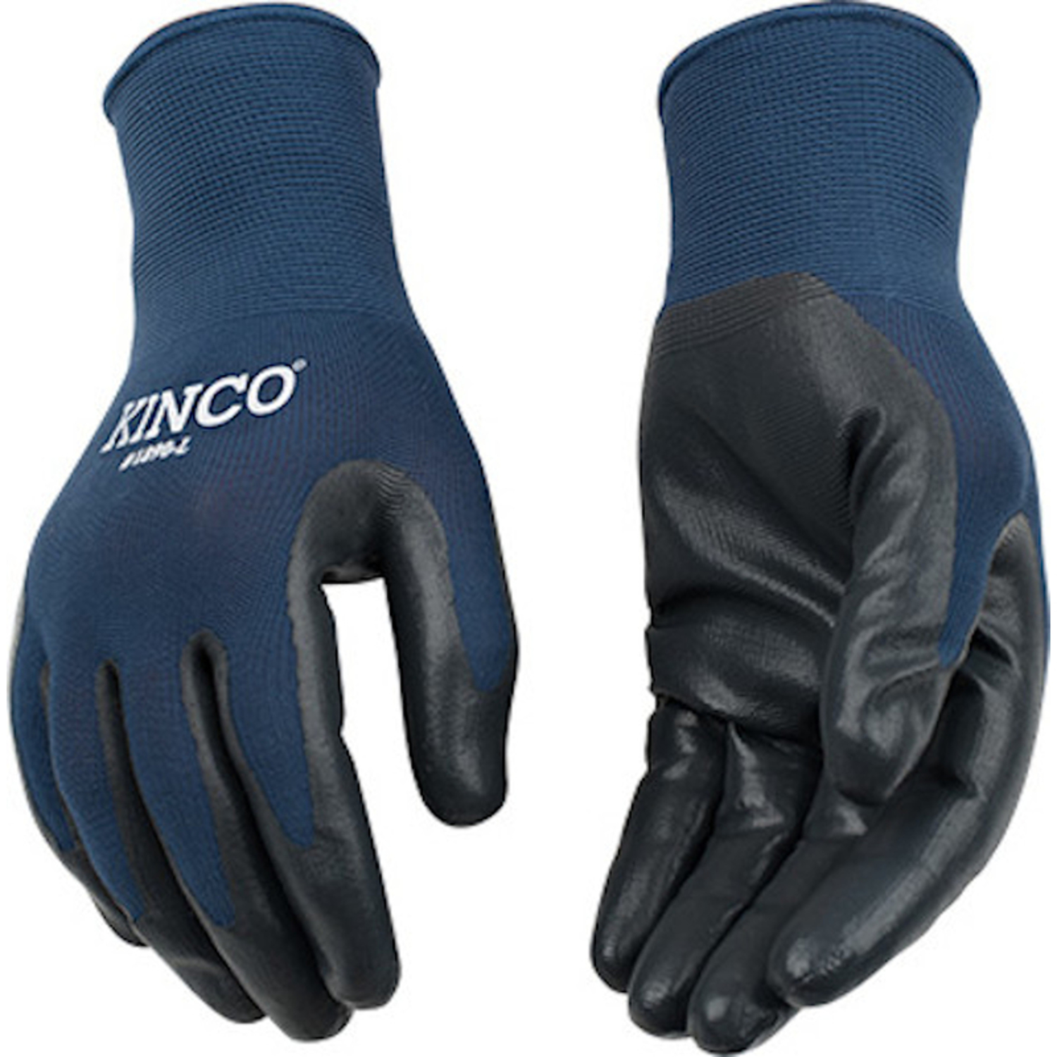 Kinco Men\u0027s Indoor/Outdoor Knit Wrist Cuff Gloves Navy L 3 pk