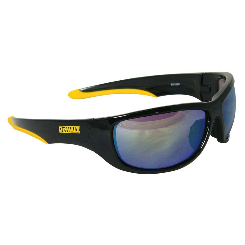 DW Dominator Safety Glasses Yellow Lens Black/Yellow Frame 1 pc