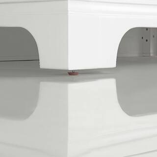 Home Decorators Collection Melpark 36 in. W x 22.1 in. D x 34.5 in. H Freestanding Bath Vanity in White with White Cultured Marble Top Melpark 36W