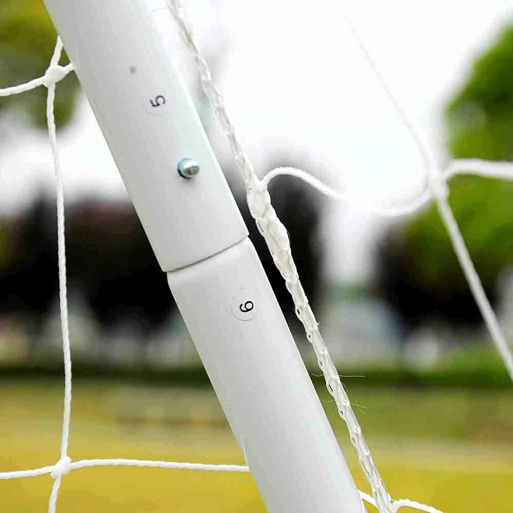 UBesGoo 12' x 6' Powder Coated Steel Soccer Goal， Portable Training Aid Football  Net， for Backyard， Park