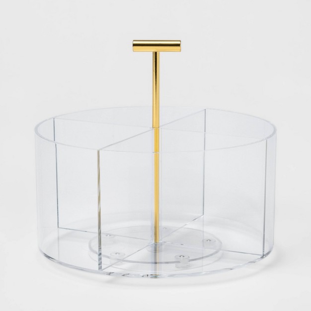 Acrylic Round Desktop Organizer