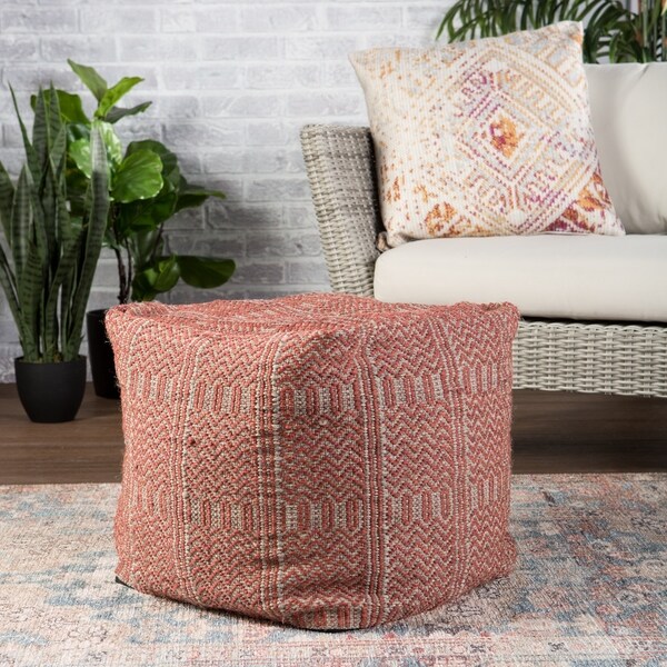 Ailith Indoor/ Outdoor Tribal Pouf/ Floor Pillow