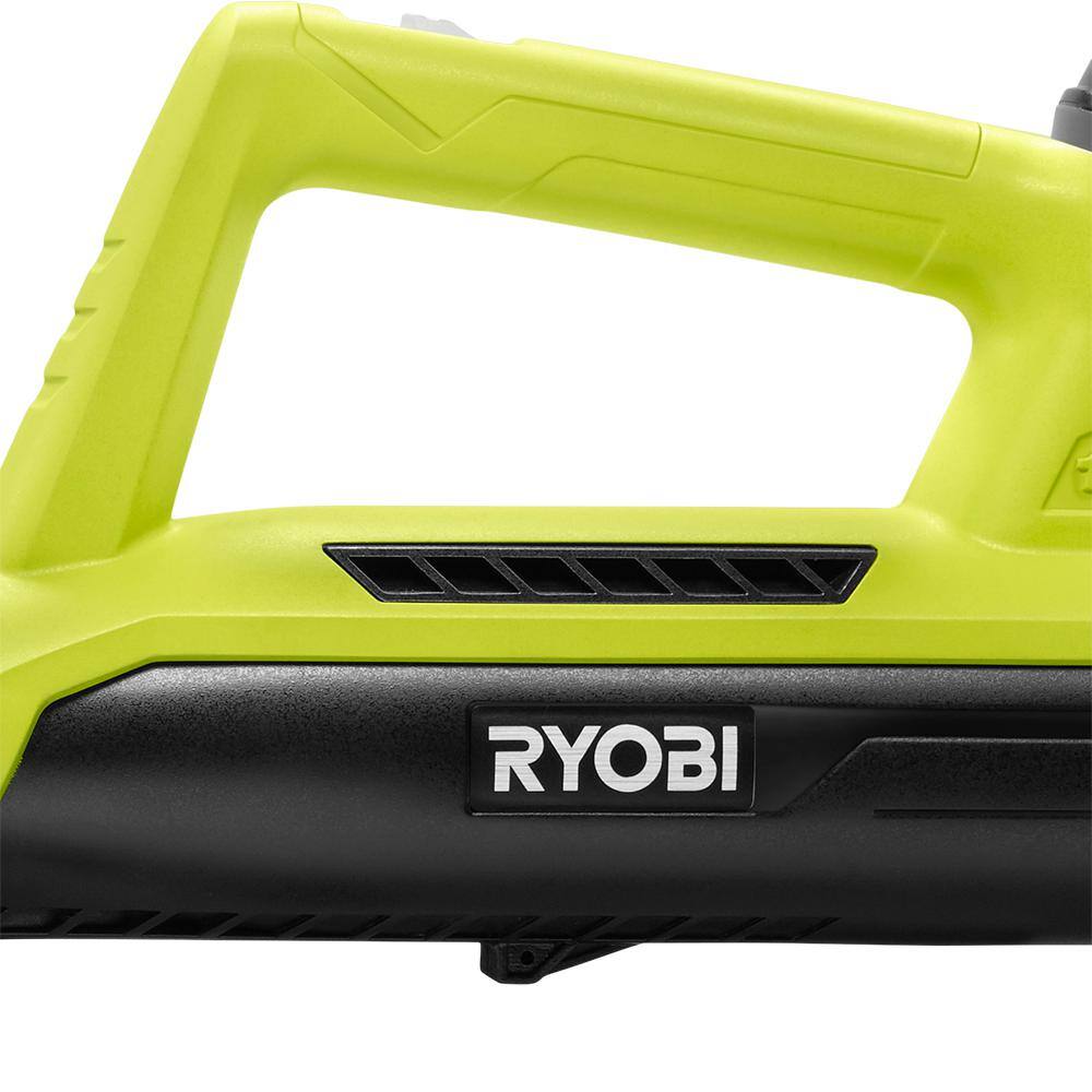 RYOBI ONE+ 18V 90 MPH 200 CFM Cordless Battery Leaf BlowerSweeper with 2.0 Ah Battery and Charger P2190