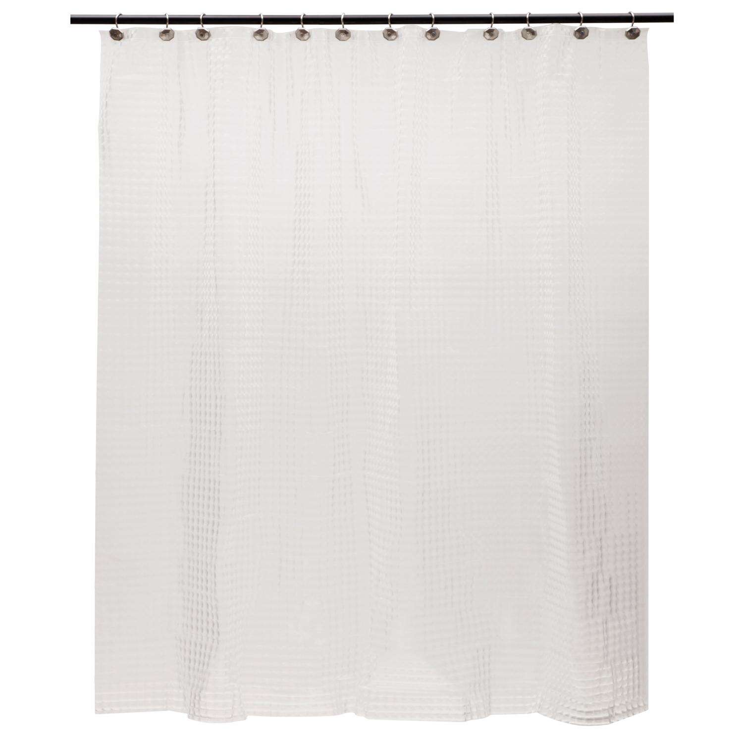 Kenney 72 in. H X 70 in. W Clear Embossed Shower Curtain Liner PEVA