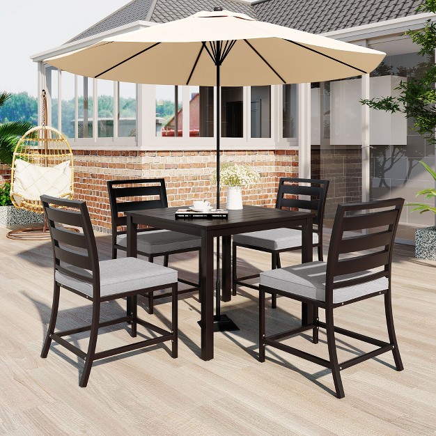 Outdoor Four seat Dining Set For Patios Balconies And Lawns Modernluxe