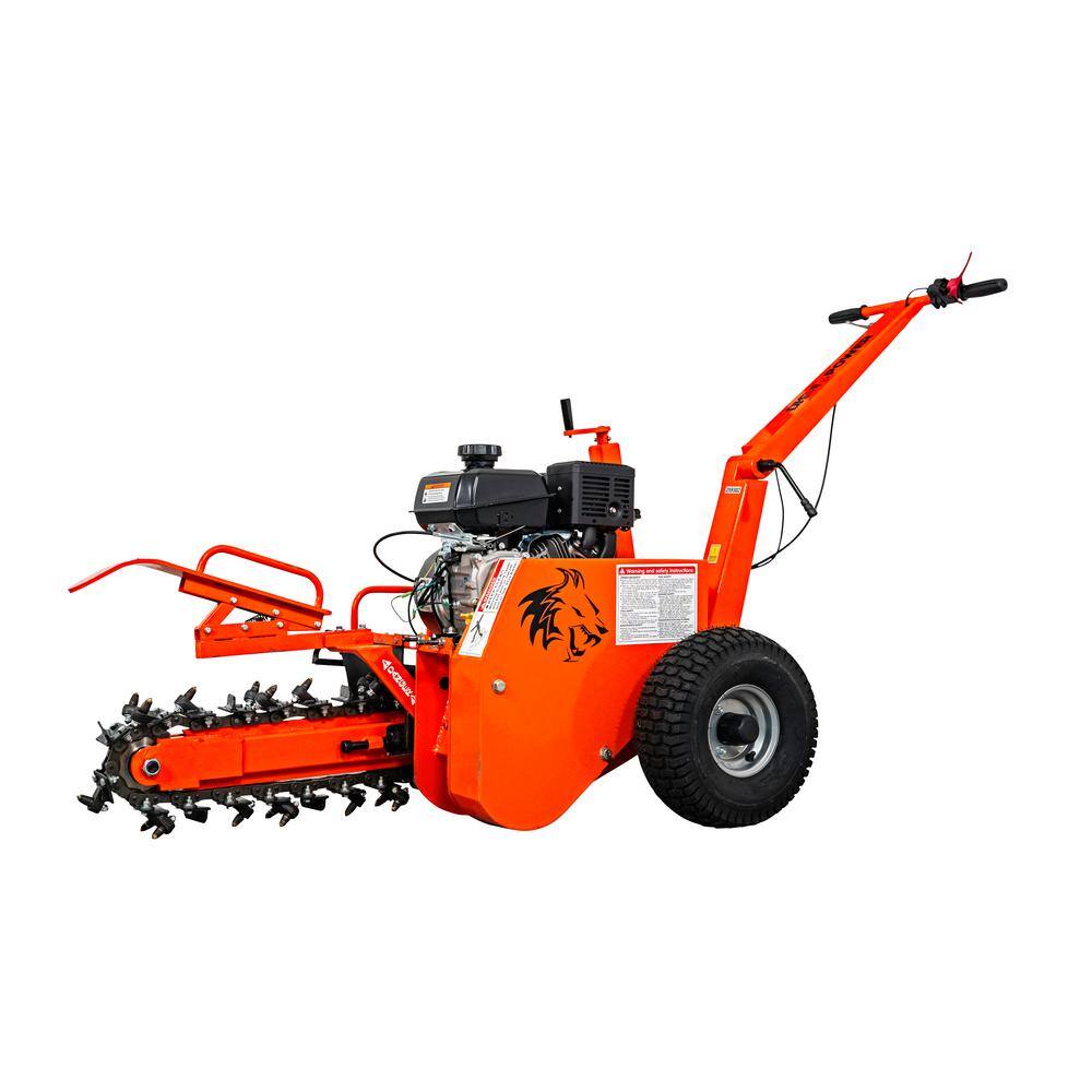 DK2 18 in. 7 HP Gas Powered Kohler Engine Certified Commercial Trencher with 5-Position Depth Adjustment OPT118