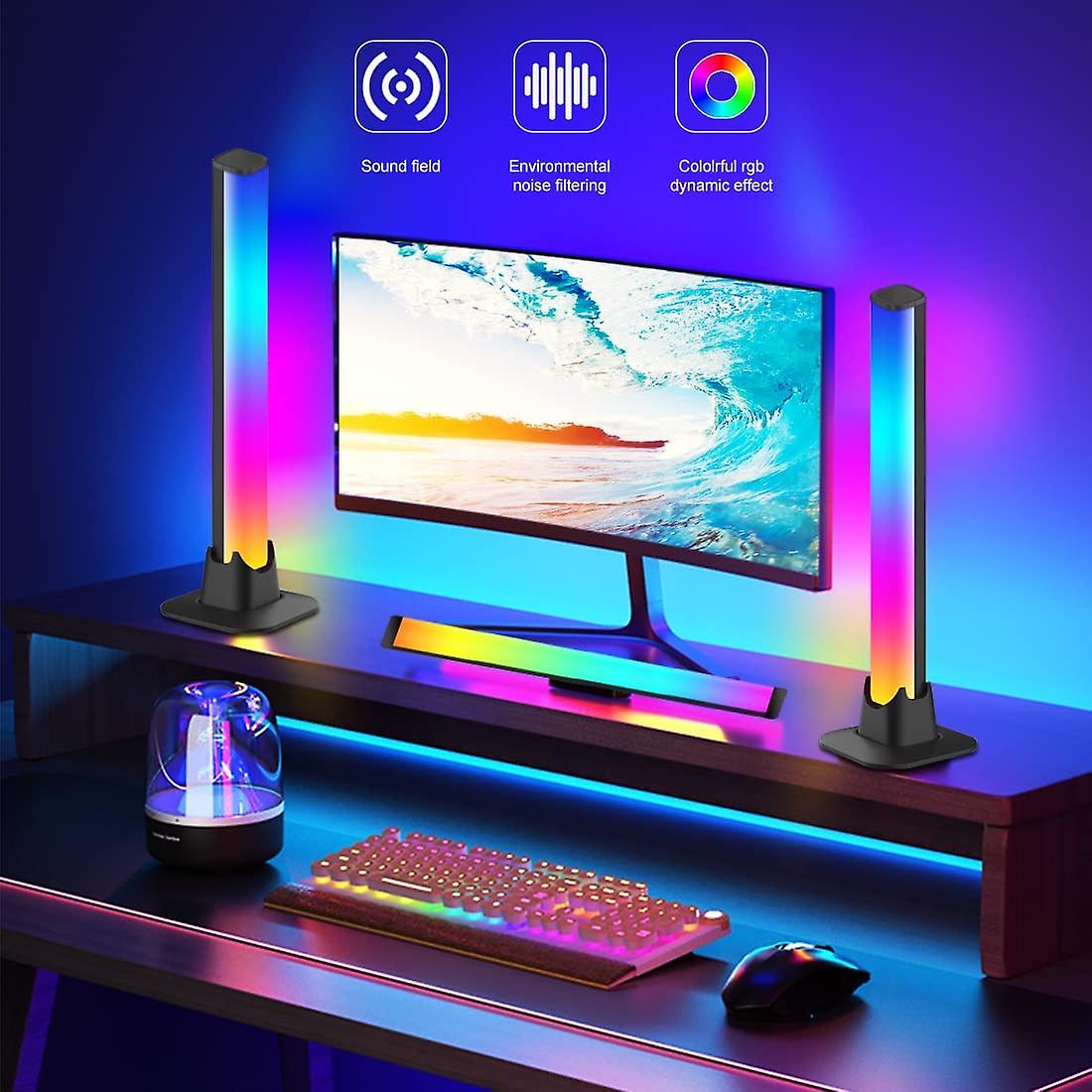 Smart Rgb Led Light Bars Night Light With Bluetooth App Control Music Rhythm Lights Backlight For Gaming Tv Room Decoration Lamp