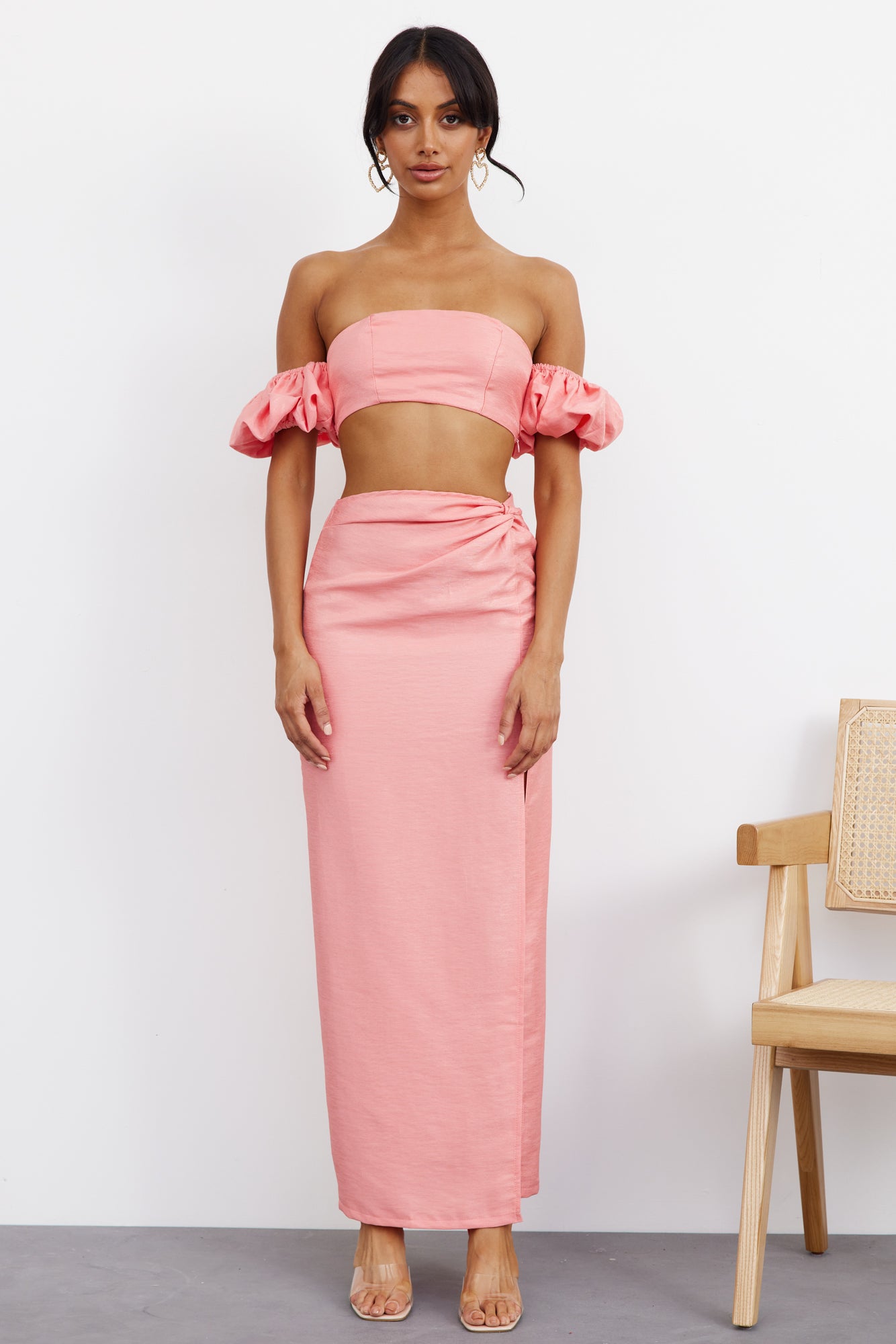 My Love Dive Maxi Skirt Pink