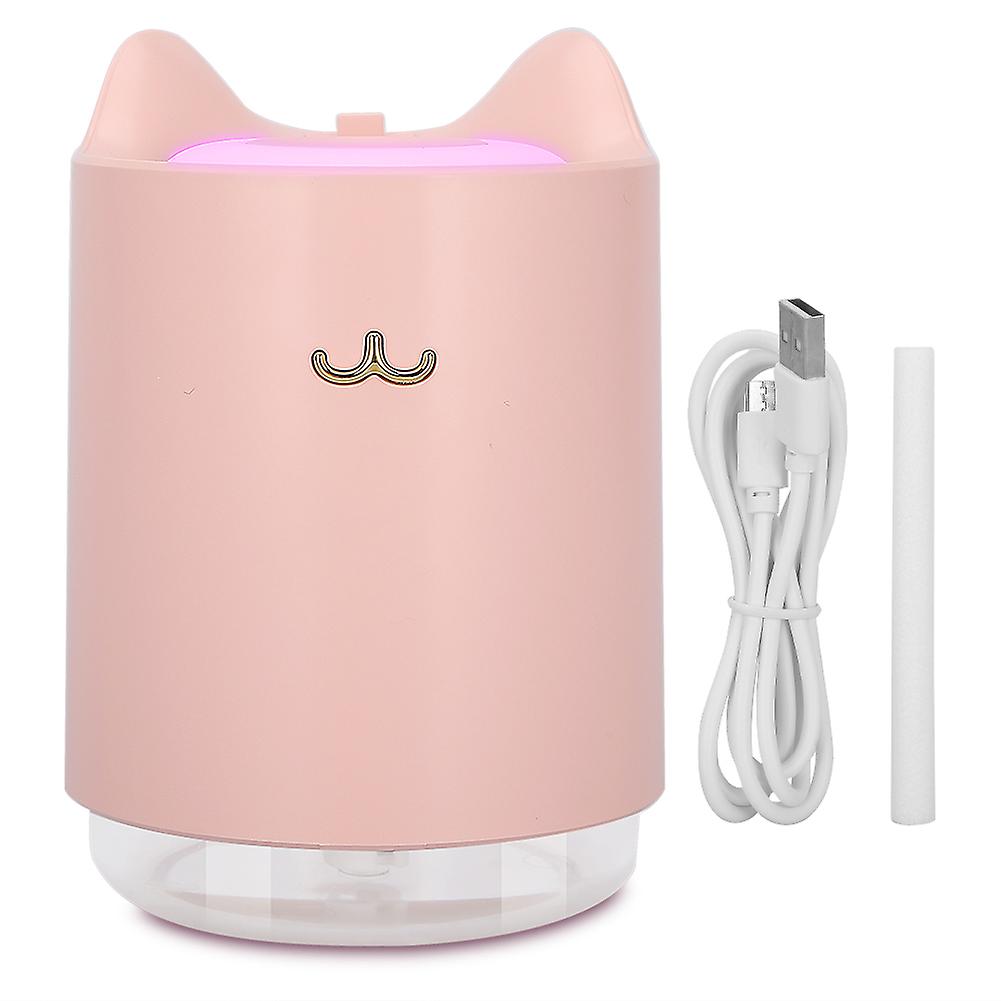 320ml Usb Charging Desktop Mini Air Humidifier For Bedroom Home Office Pink