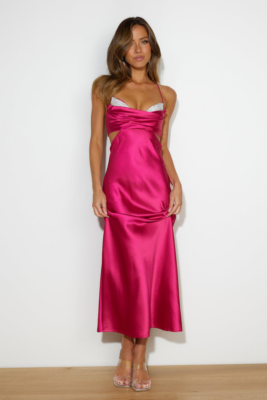 Luxe Girl Entrance Maxi Dress Pink