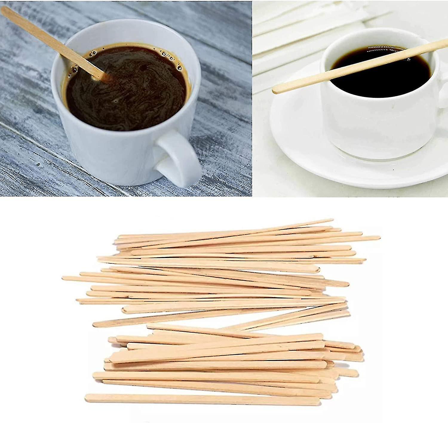 Coffee Stir Sticks， 200pcs Wooden Stirrers For Coffee， Tea， Milk， Juice， Diy Crafts，7.5 Inch