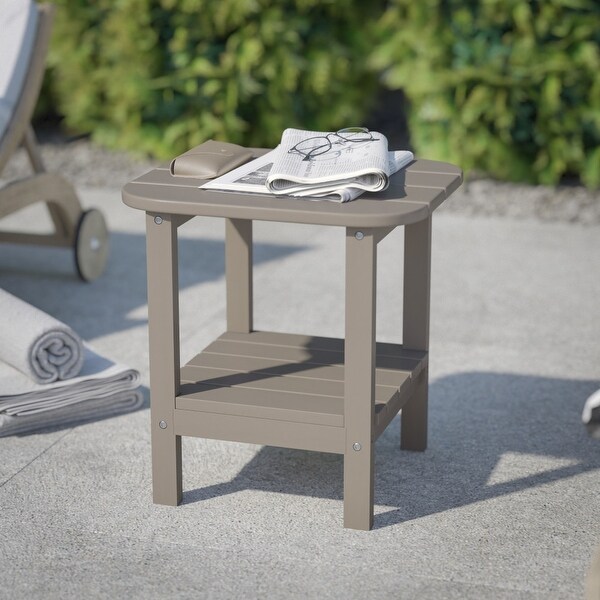 Commercial Grade AllWeather Adirondack Style Patio Side Table