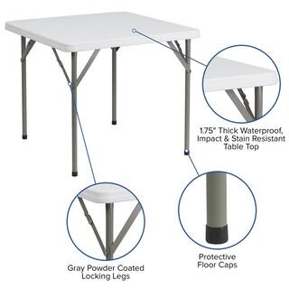 Carnegy Avenue Granite White Folding Table CGA-DAD-515372-GR-HD