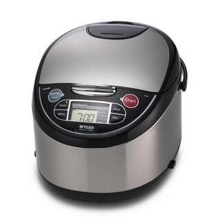 Tiger Corporation JAX-T 10-Cup Stainless Steel Micom Rice Cooker and Food Steamer JAX-T18U