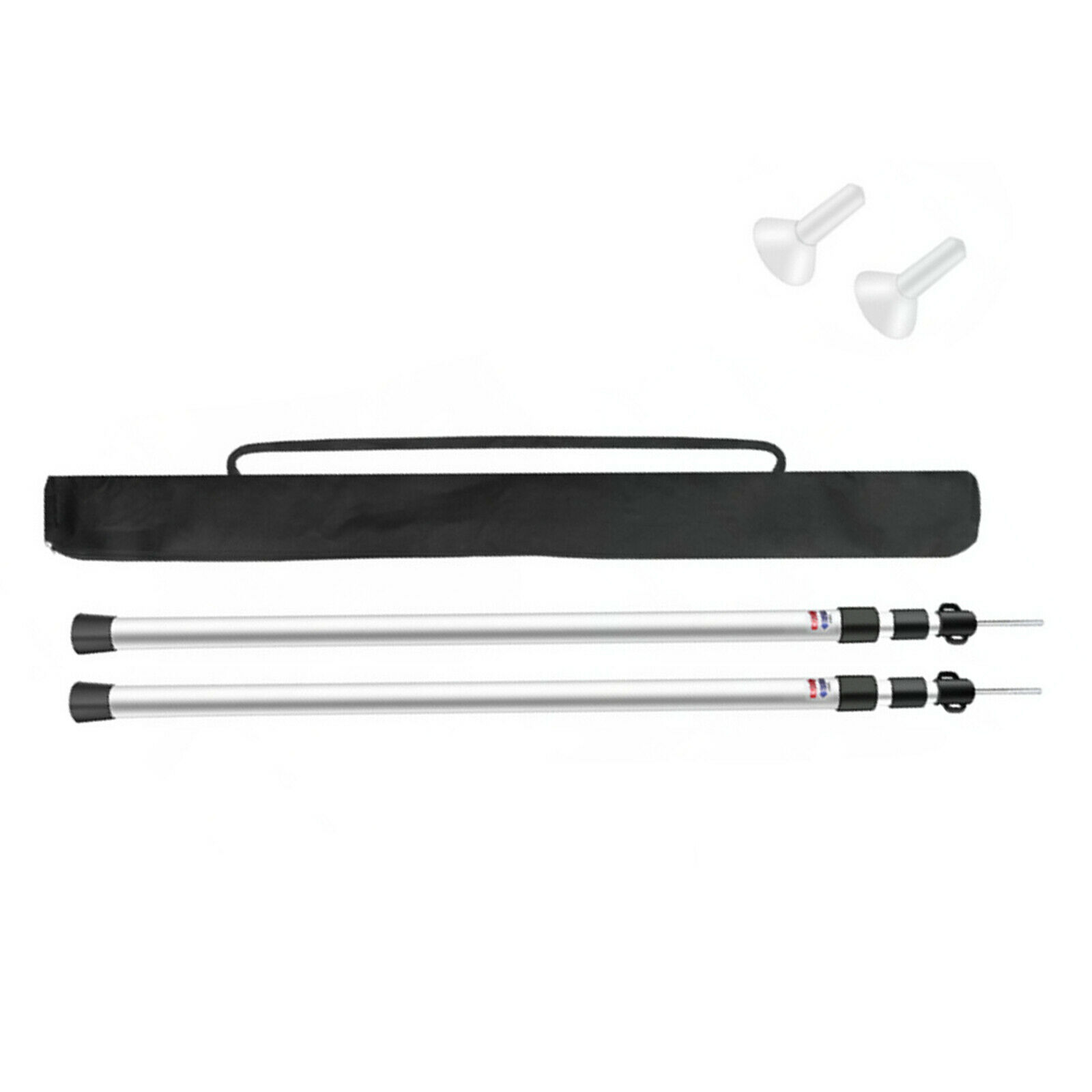 MONIPA Universal Telescopic Tent Poles Two-piece Adjustable Aluminum Bars Awnings Camp