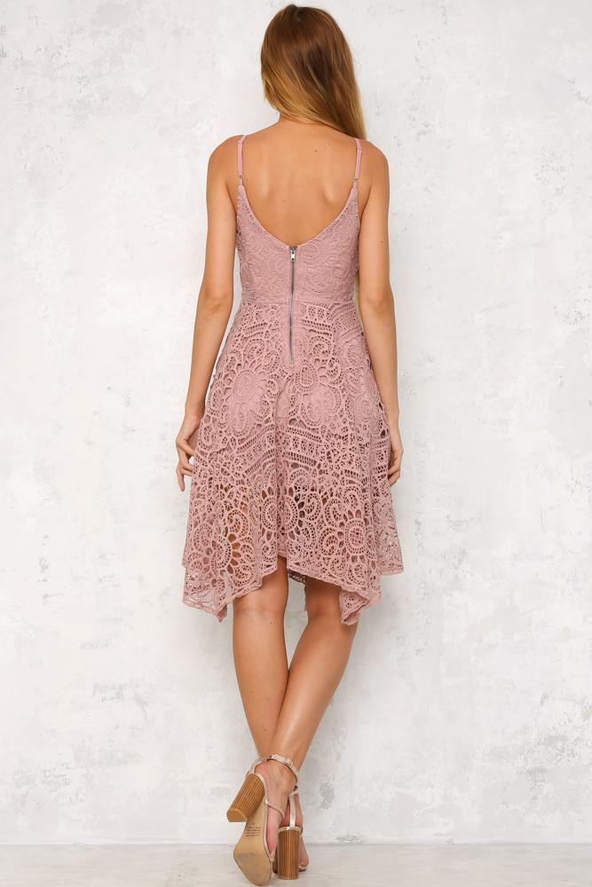 Little Birdy Midi Dress Mauve