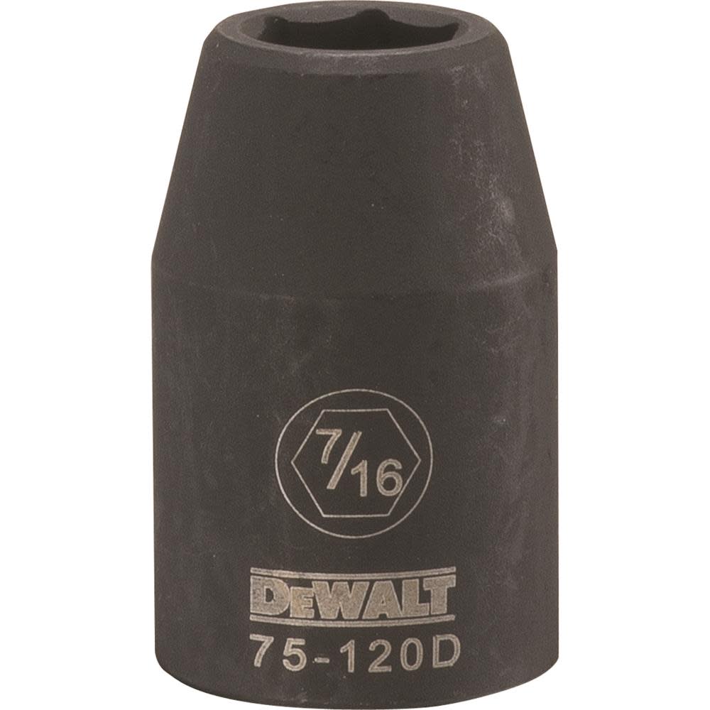 DEWALT 1/2 Drive X 7/16 6PT Standard Impact Socket DWMT75120OSP from DEWALT