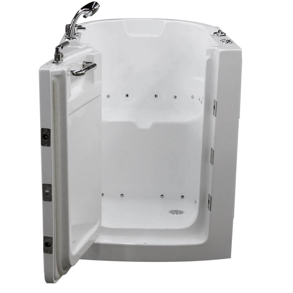 Universal Tubs HD Series 32 in. x 38 in. Left Swinging Door Walk-In Air Tub in White HD3238LWA