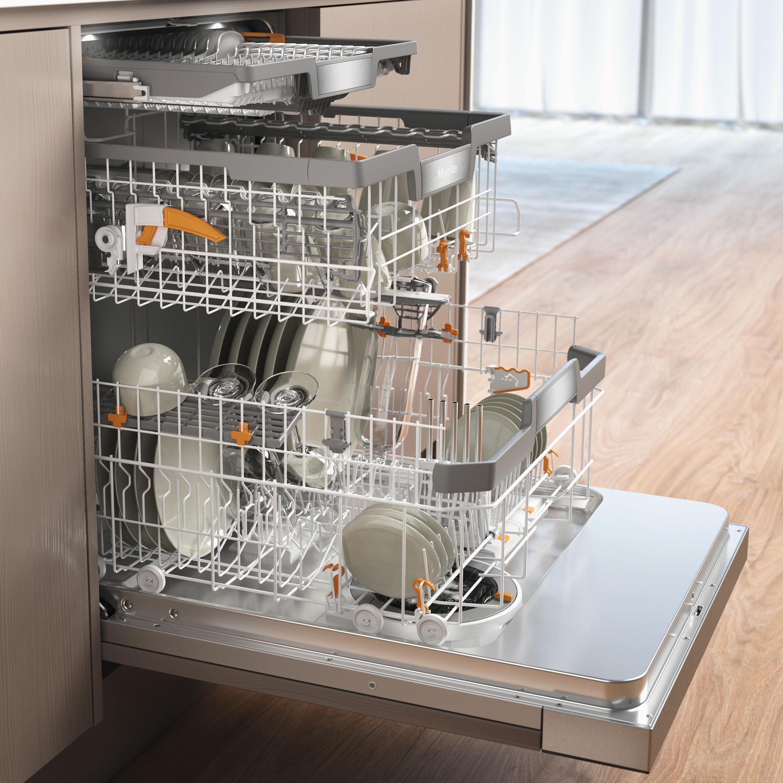 Miele G7936SCIAUTODOSOBSIDIANBLACK G 7936 Sci Autodos - Semi-Integrated Dishwasher - The Miele All-Rounder For Highest Demands.