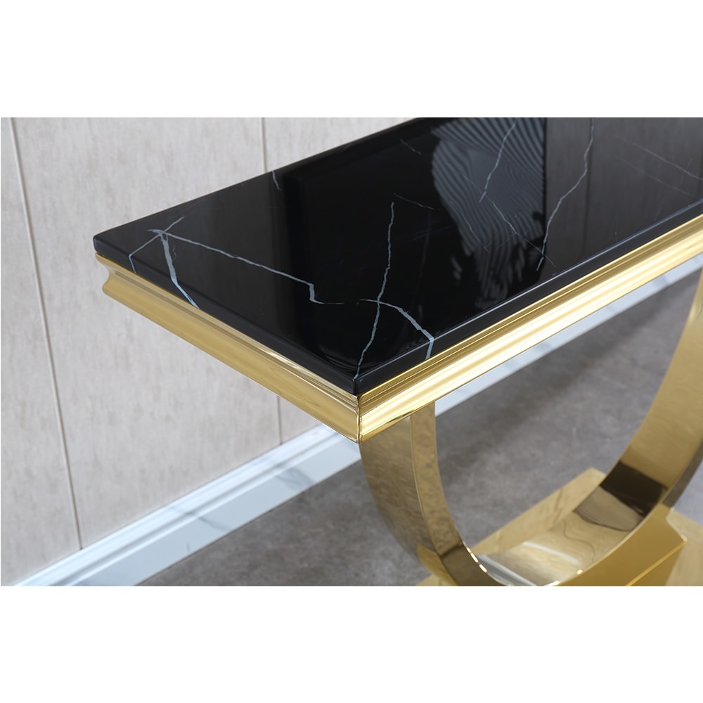 Modern Rectangular Marble Console Table