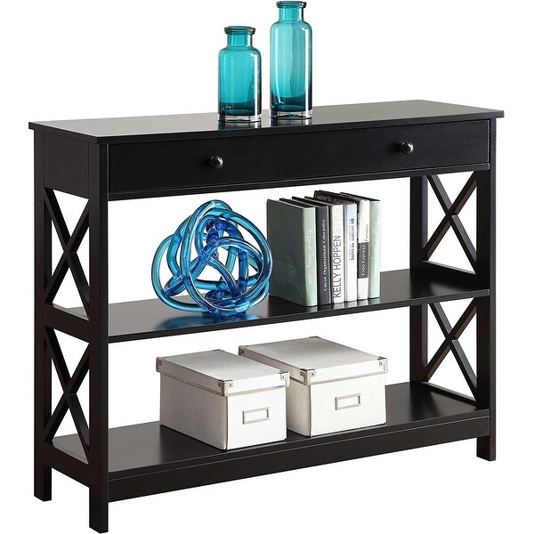 Convenience Concepts Oxford 1 Drawer Console Table - Black