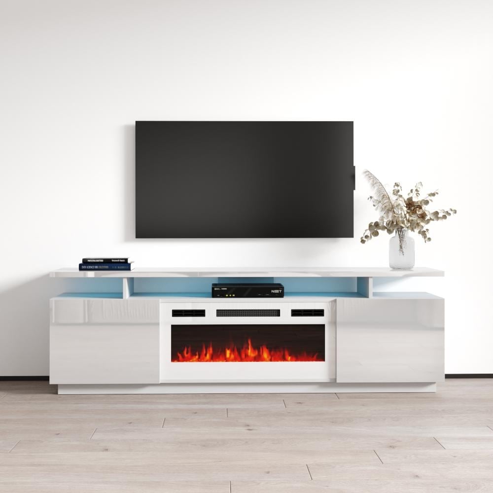 Eva KWH Modern 71 inch Electric Fireplace TV Stand