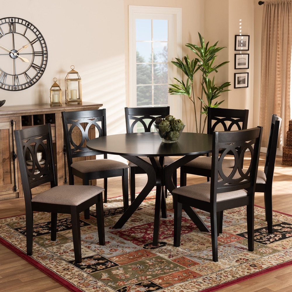 Sanne Modern and Contemporary 7 piece Dining Set