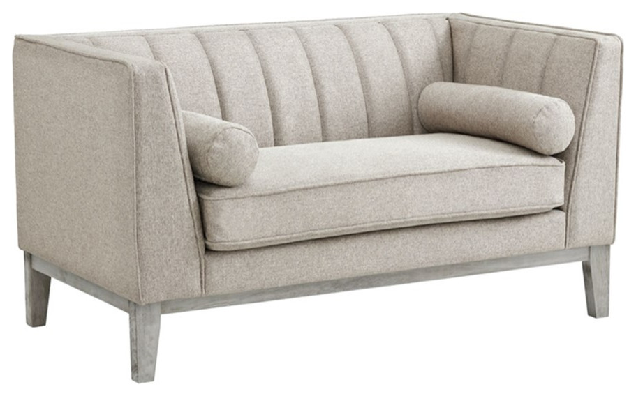 Picket House Furnishings Hayworth Loveseat in Fawn   Transitional   Loveseats   by Homesquare  Houzz