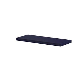 J COLLECTION 30 in. W x 1.5 in. H x 12 in. D Devon Painted Blue Floating Shelf with Mounting Bracket DSFS30-DV