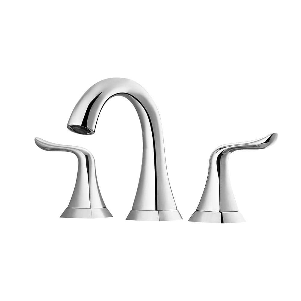 ROSWELL Beverly 8 in Widespread 2Handle Bathroom Faucet in Polished Chrome