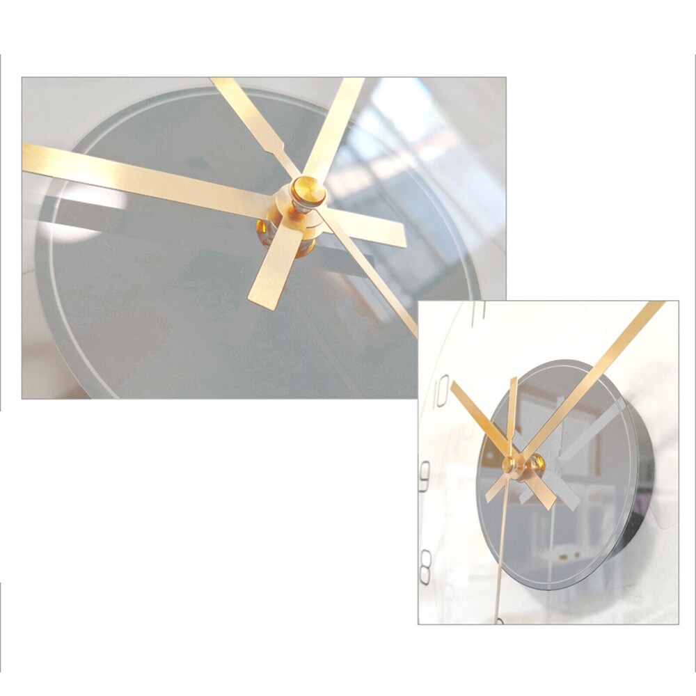 Modern Round Ultra thin Tempered Glass Wall mounted Clock   11.6in