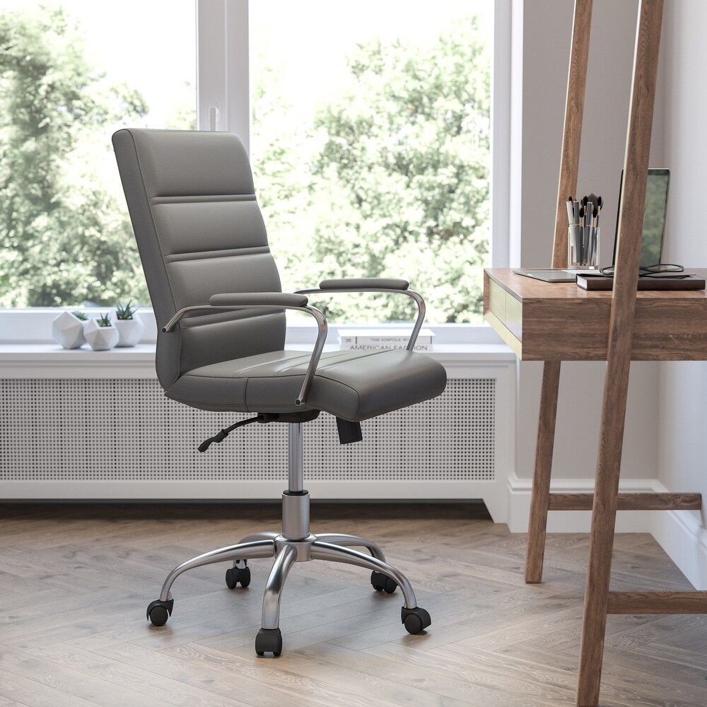 Mid back LeatherSoft Executive Swivel Office Chair