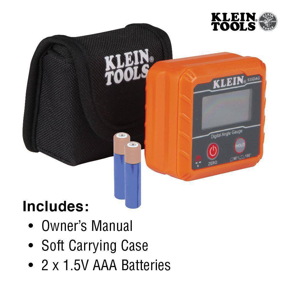 Klein Tools 2-Piece Tape Measure and Digital Angle Gauge and Level Tool Set M2O41260KIT