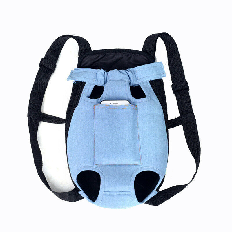 Pet Supplies Backpack Adjustable Cat Dogs Front Carrier Legs Out Travelling Bags Size L