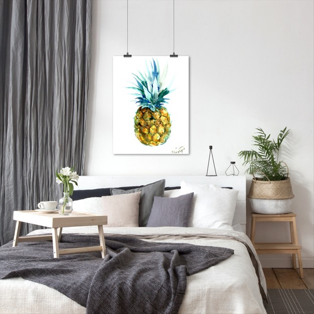 Americanflat Botanical Minimalist Pineapple By Suren Nersisyan Poster Art Print