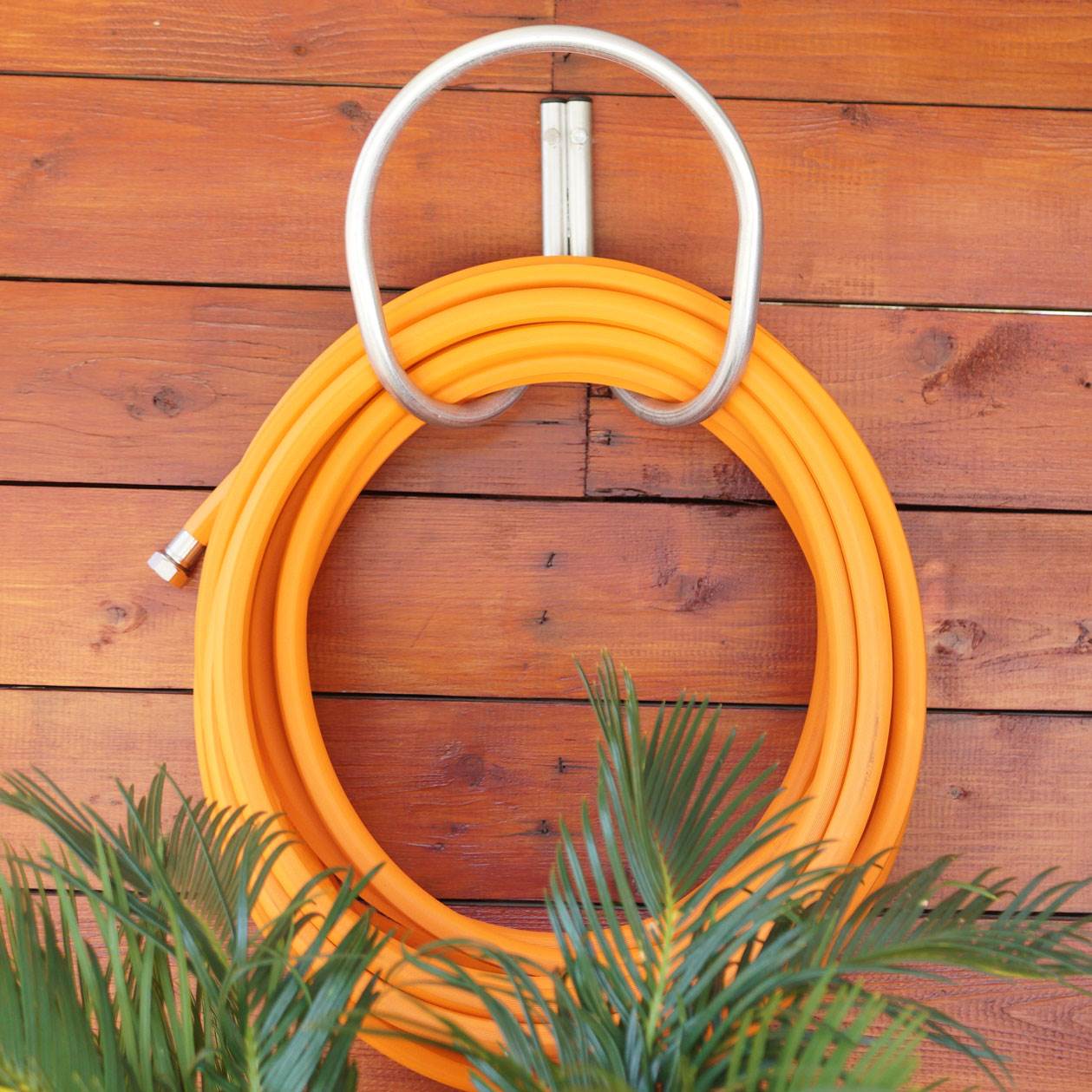 Yard Butler HHRP-4 Heavy Duty Rust Proof Steel Wall Mounted Garden Hose Hanger